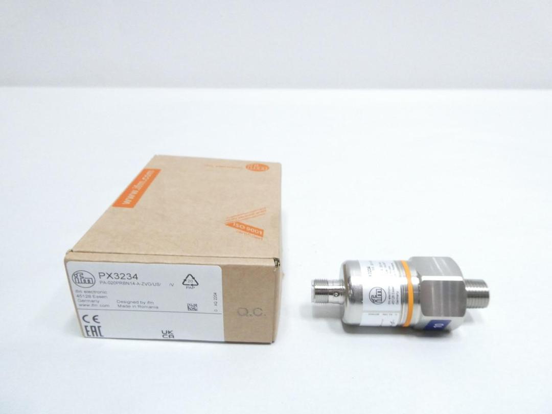 IFM EFECTOR PX3234 PA-020PRBN14-A-ZVG/US/V PRESSURE SENSOR 0-200PSI 9.6-32V-DC
