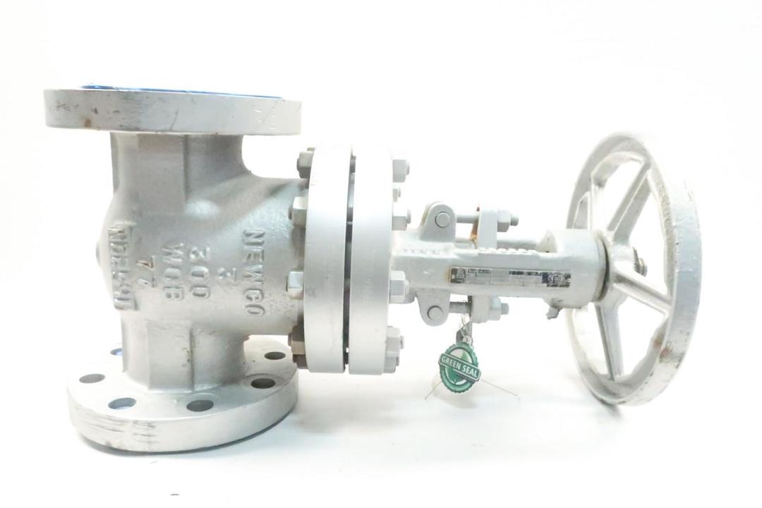 NEWCO 13F-CB2 MANUAL STEEL FLANGED WEDGE GATE VALVE 3IN 300