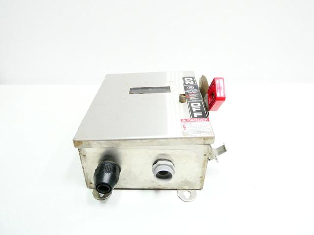 GENERAL ELECTRIC GE THN3361SSW SAFETY SWITCH 3P 30A AMP 600V-AC 250V-DC