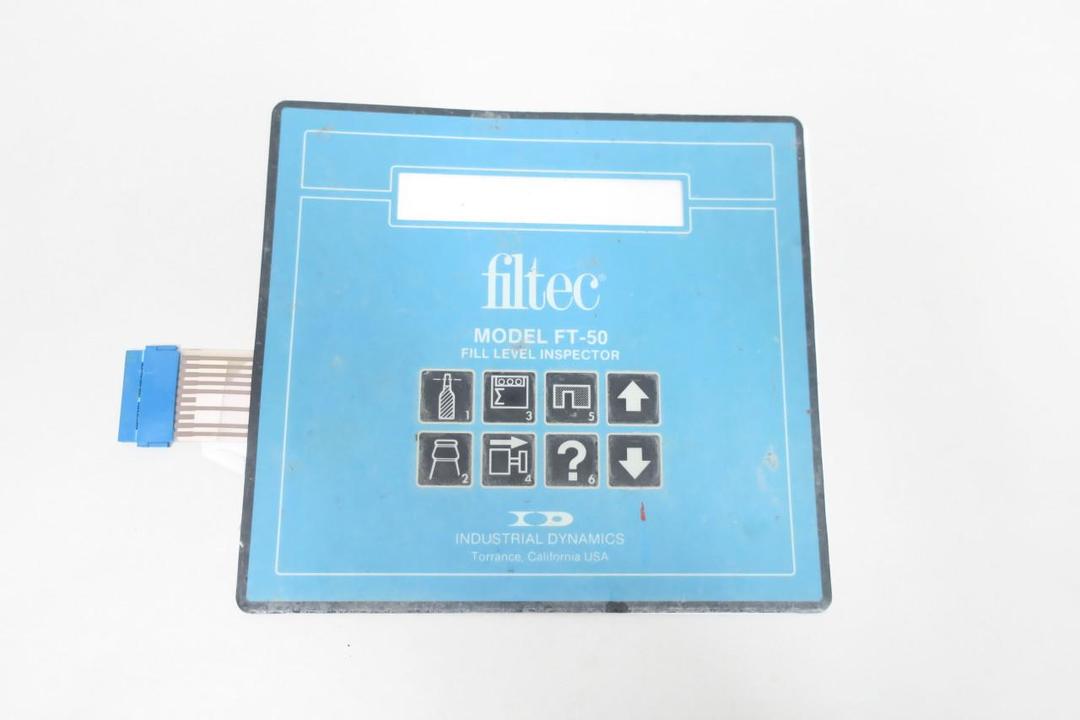 FILTEC FT-50 69151-12299-760 761 FILL LEVEL INSPECTOR DETECTOR EQUIPMENT KEYPAD