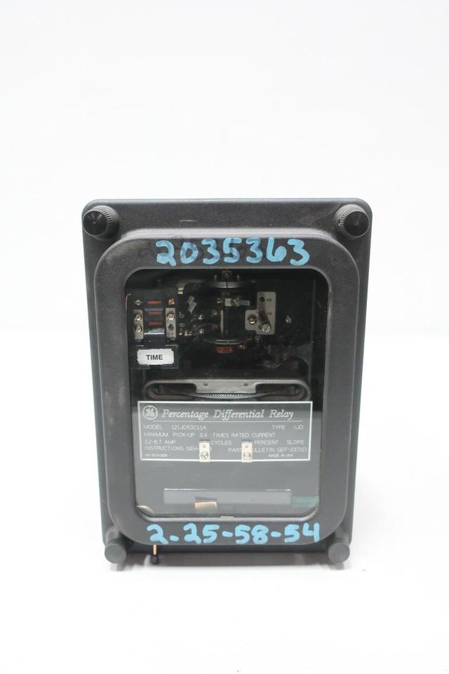 GENERAL ELECTRIC GE 12IJD53C11A PERCENTAGE DIFFERENTIAL RELAY 3.2-8.7A