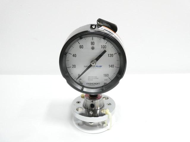 ASHCROFT 45-1279-SS-04L-160# PRESSURE GAUGE 4-1/2IN 0-160PSI 1/2IN NPT