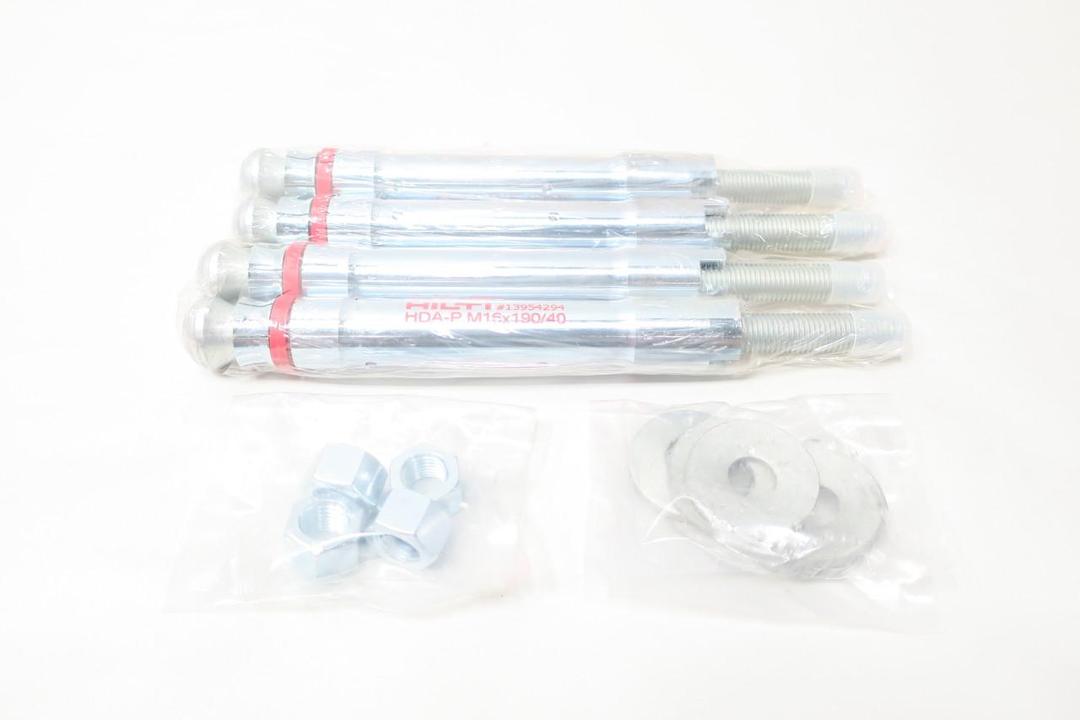 BOX OF 4 HILTI 331550 HDA-P M16X190/40 ANCHOR