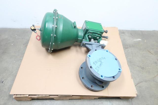 FISHER CV500 2052 SIZE 3 PNEUMATIC STEEL FLANGED CONTROL VALVE 8IN 150