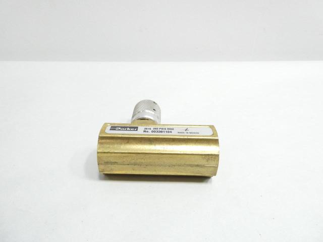 PARKER 003381104 NEEDLE VALVE 250PSI 3/4IN NPT