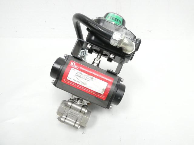 FPS 9650-0230-2007-1111-0310 FOSSIL PNEUMATIC STAINLESS BALL VALVE 3/4IN NPT
