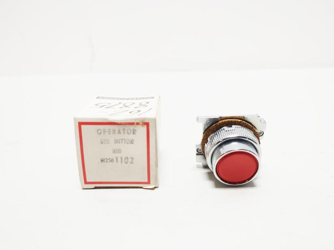 CUTLER HAMMER 10250T102 PUSHBUTTON RED