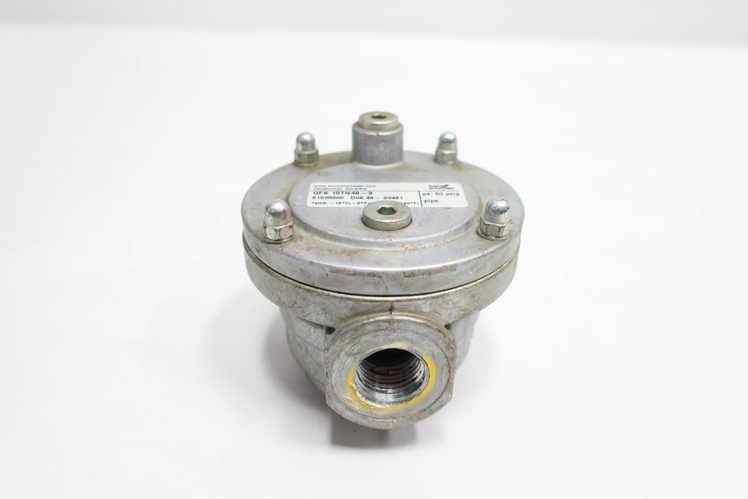 KROM SCHRODER GFK 15TN40-3 81935500 GAS FILTER 1/2IN NPT 60PSI