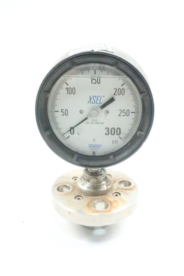 WIKA 8100TYQR XSEL PRESSURE GAUGE 4-1/2IN 0-300PSI
