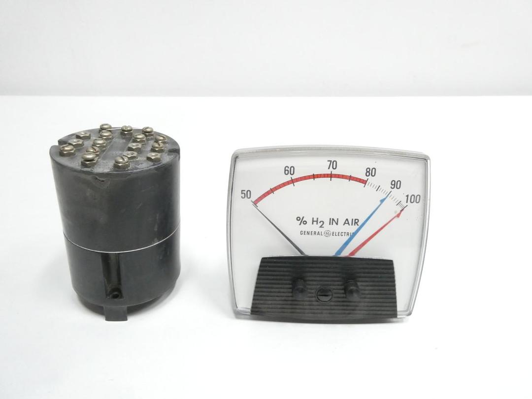 GENERAL ELECTRIC GE 50-195430FAFA2AAL PANEL METER 50-100% H2 IN AIR
