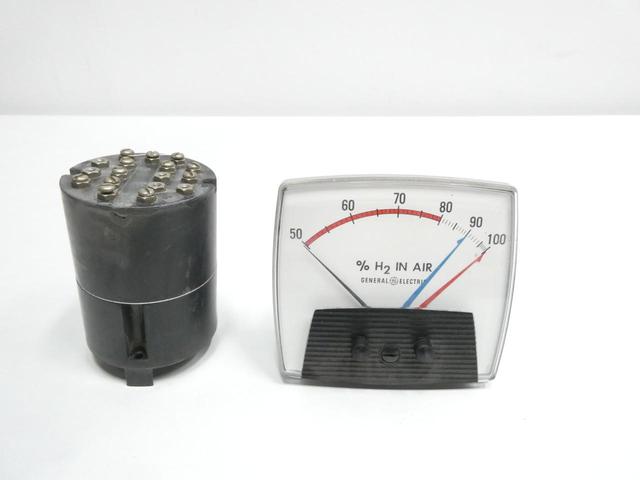 GENERAL ELECTRIC GE 50-195430FAFA2AAL PANEL METER 50-100% H2 IN AIR
