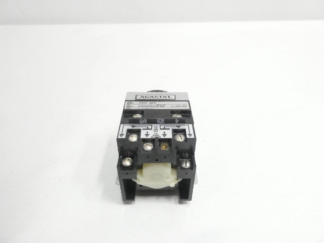 AGASTAT 7022AFX TIME DELAY RELAY 1-10MIN 120V-AC
