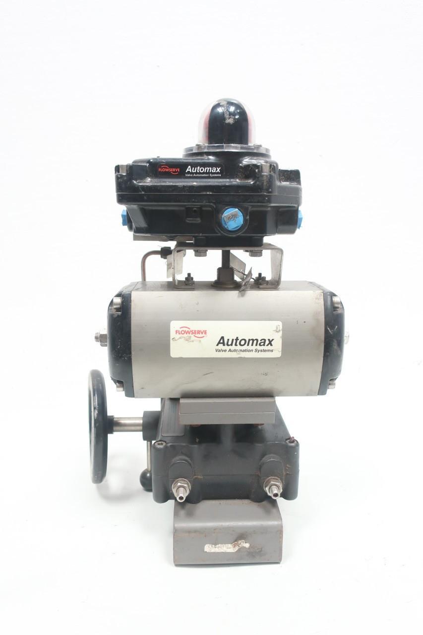 FLOWSERVE A0X00095-01-11-1 PNEUMATIC VALVE ACTUATOR W/ POSITION INDICATOR