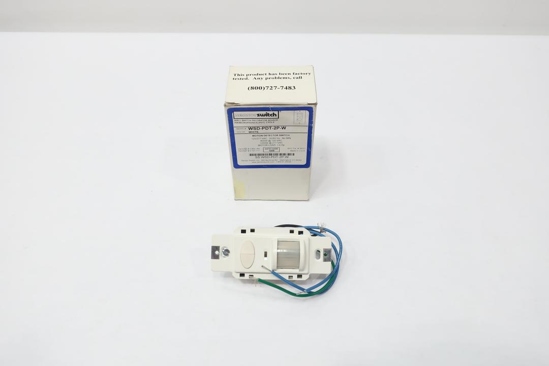 Msdpdt Sensor SENSOR SWITCH WSD-PDT-2P-W MOTION DETECTOR SWITCH WHITE 120/270V-AC