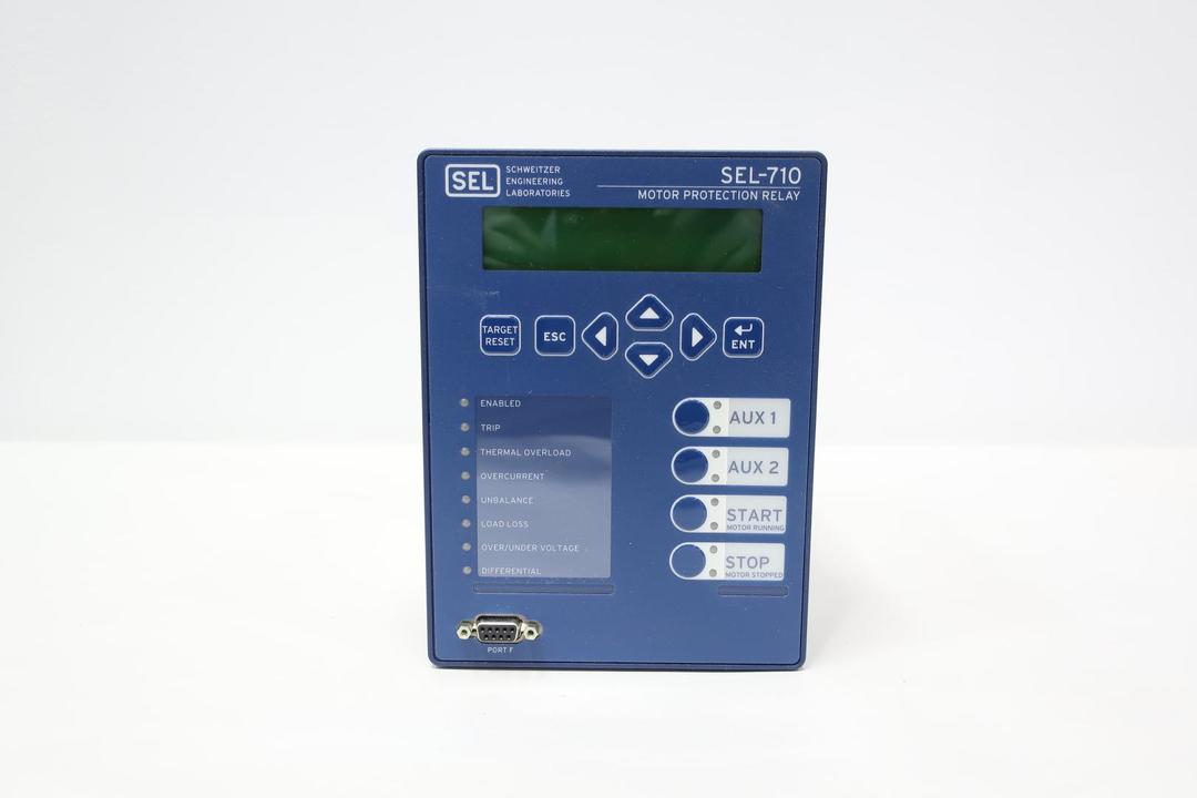 Sel Relay Lab SEL 071001A6X0X71860000 SEL-710 MOTOR PROTECTION RELAY 120/240V-AC